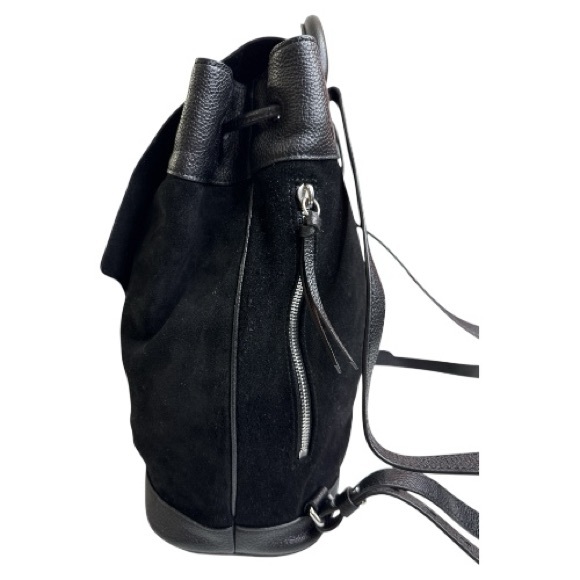 RAG AND BONE  PILOT BACKPACK BLCK LEATHER AND SUEDE - Picture 3 of 11